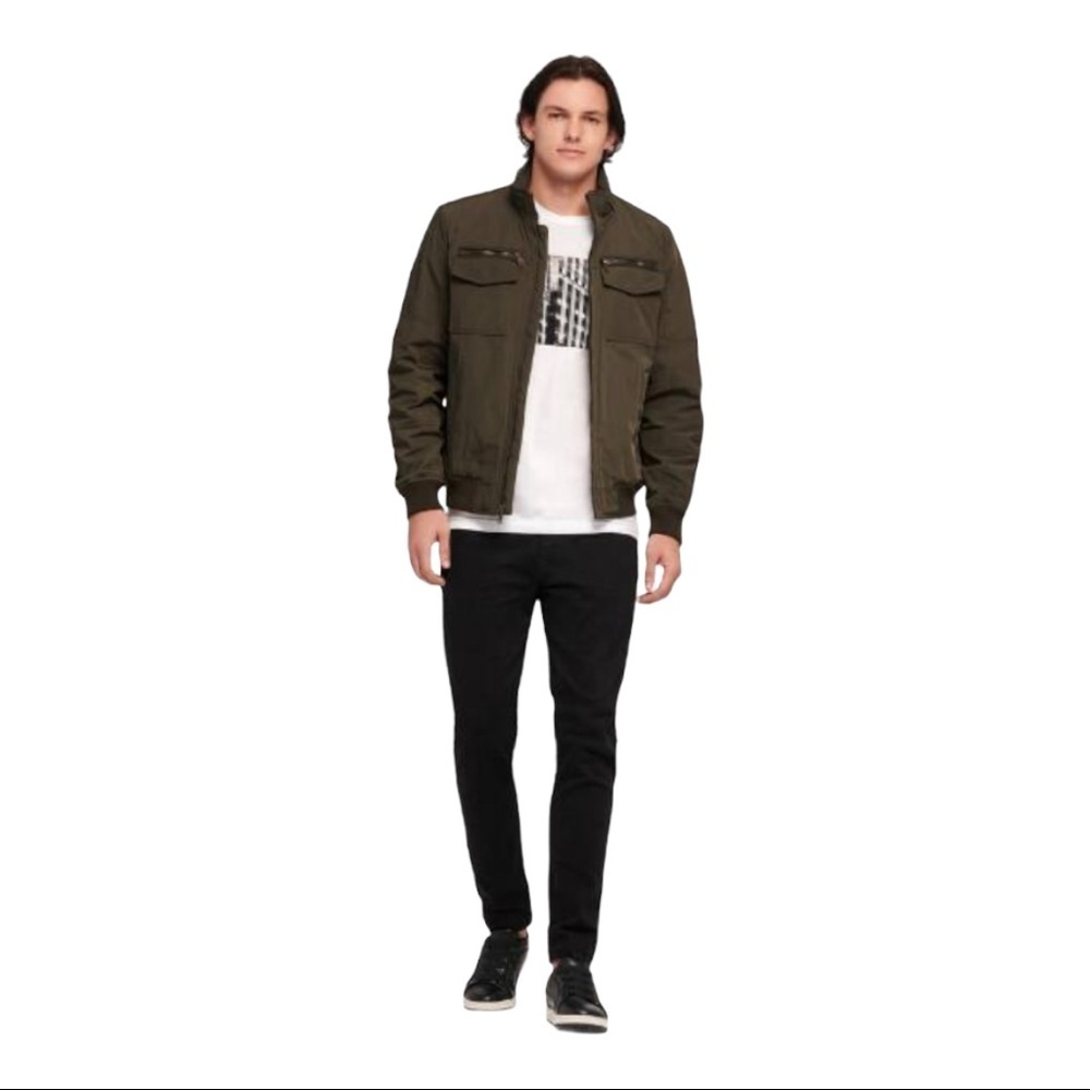DKNY Mens Olive Green Performance Jacket XL